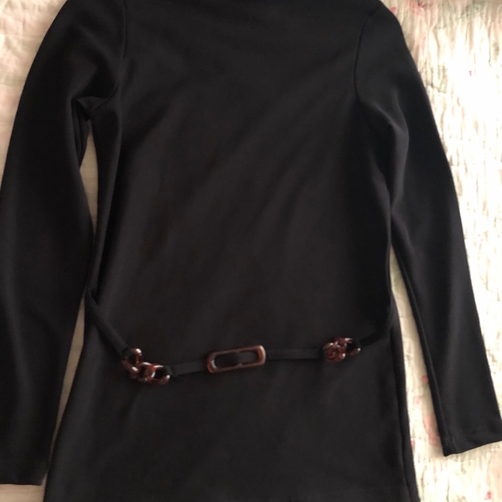 Vintage retro Betty Blue Black top medium Like new